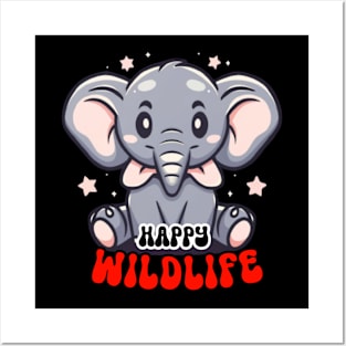 Happy Wildlife New Design Premium Posters and Art